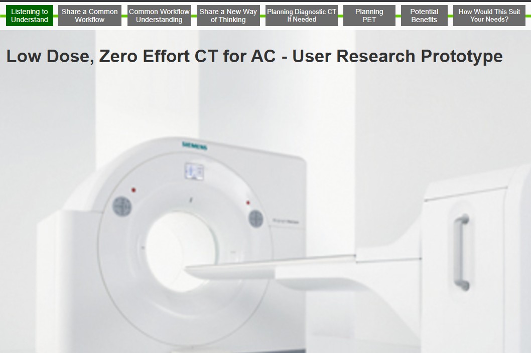 prototype of PET Classic Interventional Fusion Display